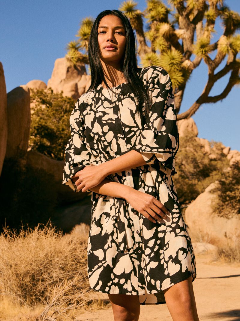 Woman Wears Evening Petal Blouse Dress image number 0