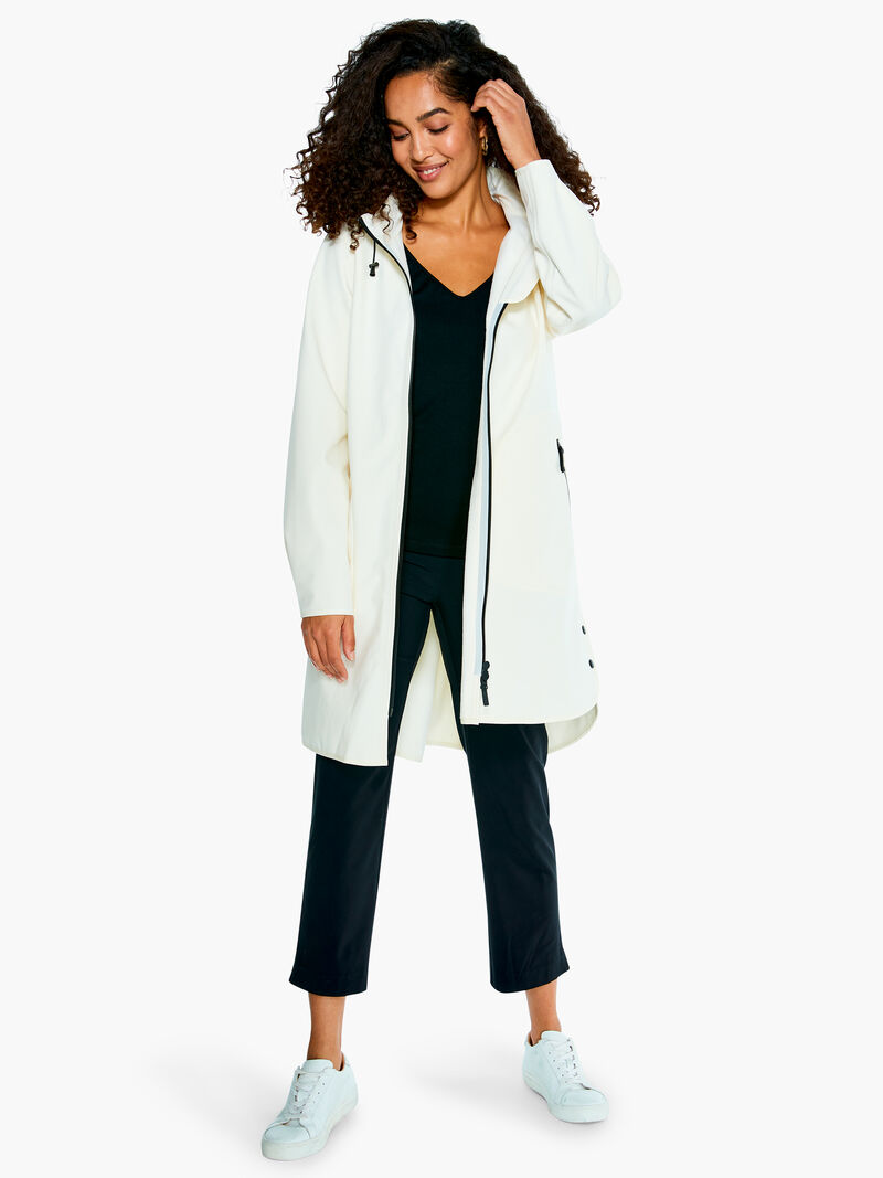 Woman Wears Ilse Jacobsen Fleece Lined Raincoat image number 0