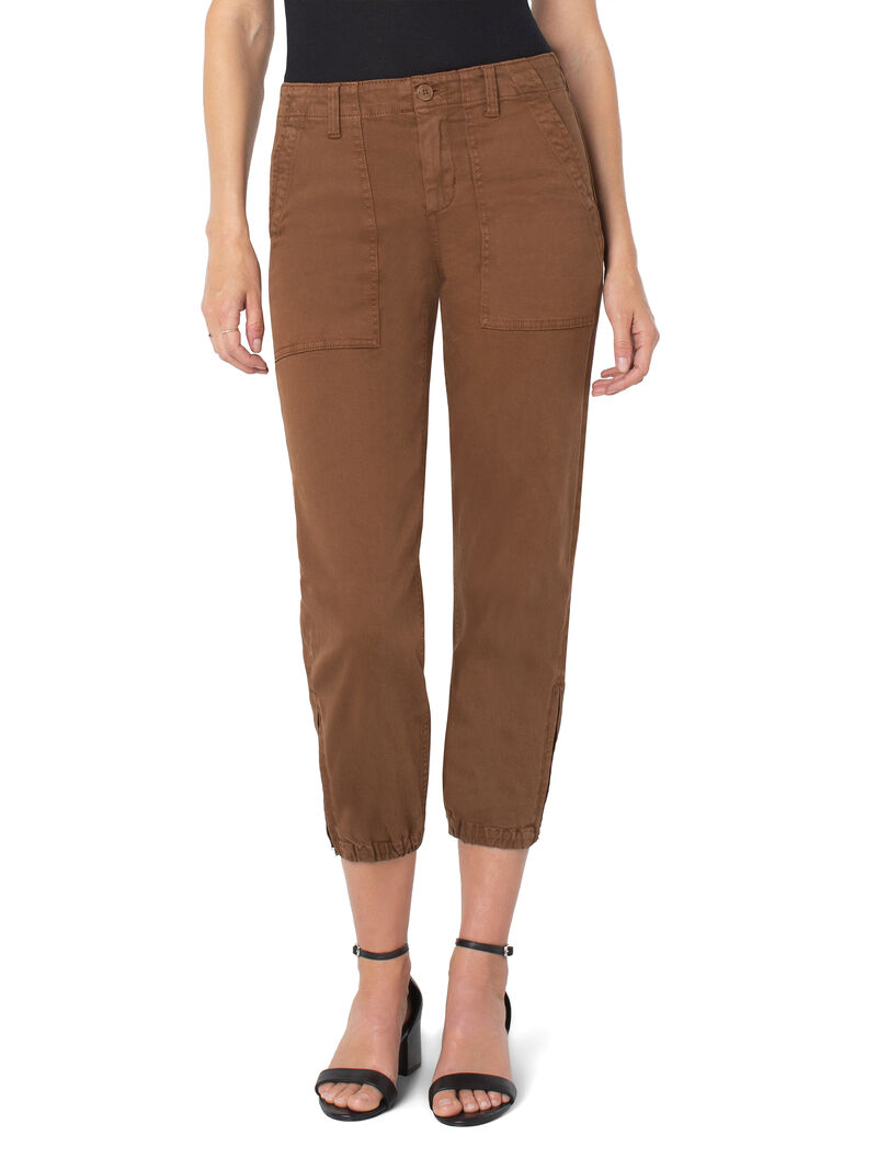Woman Wears Liverpool Crop Utility Pant image number 0
