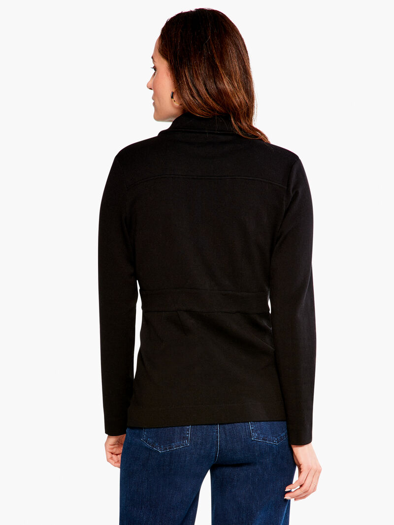 Woman Wears Editor Knit Blazer image number 2