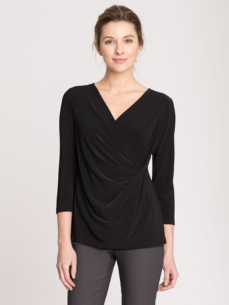 Woman Wears Wrap Top image number 2