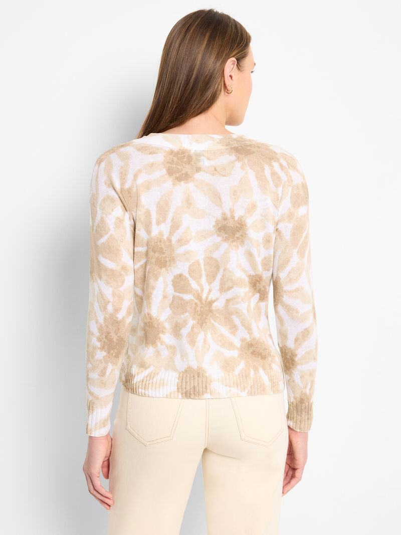 Woman Wears Floral Hint Supersoft Sweater image number 3