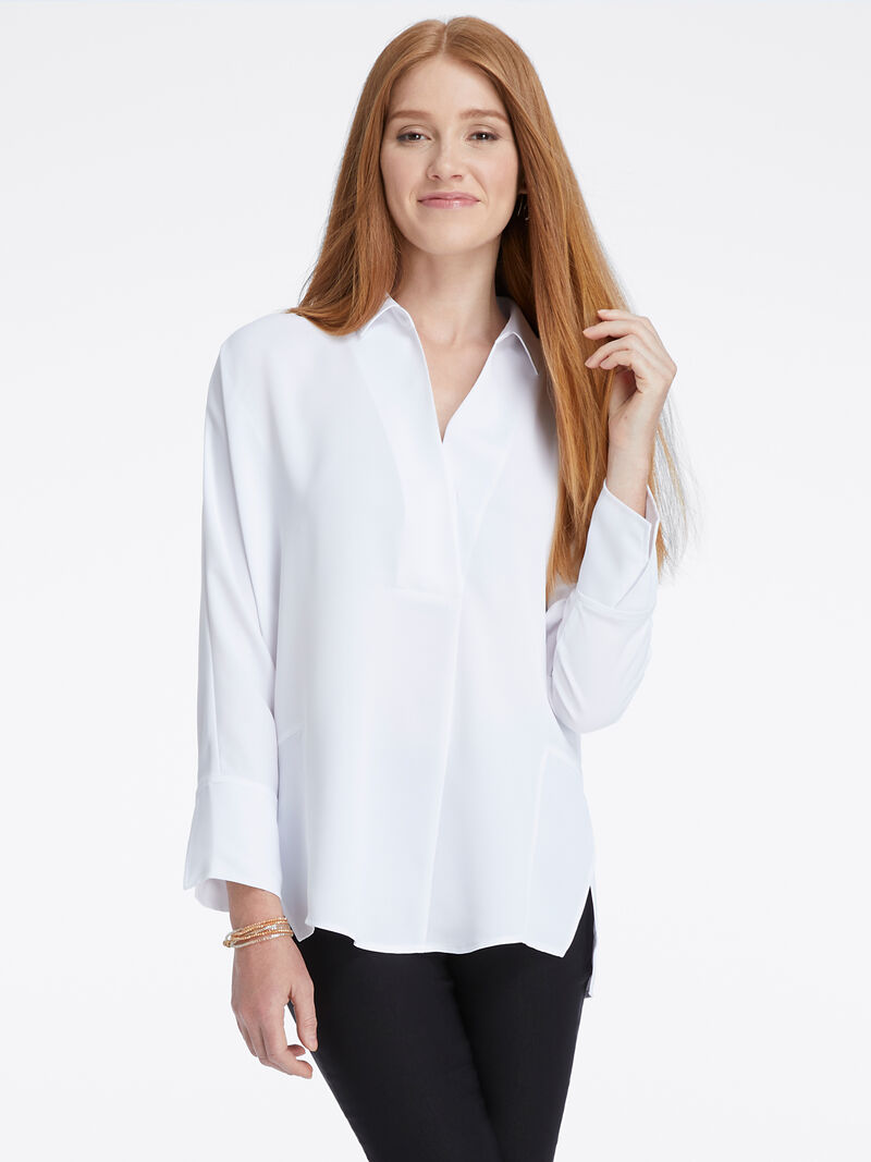 Woman Wears Flowing Ease Blouse image number 0