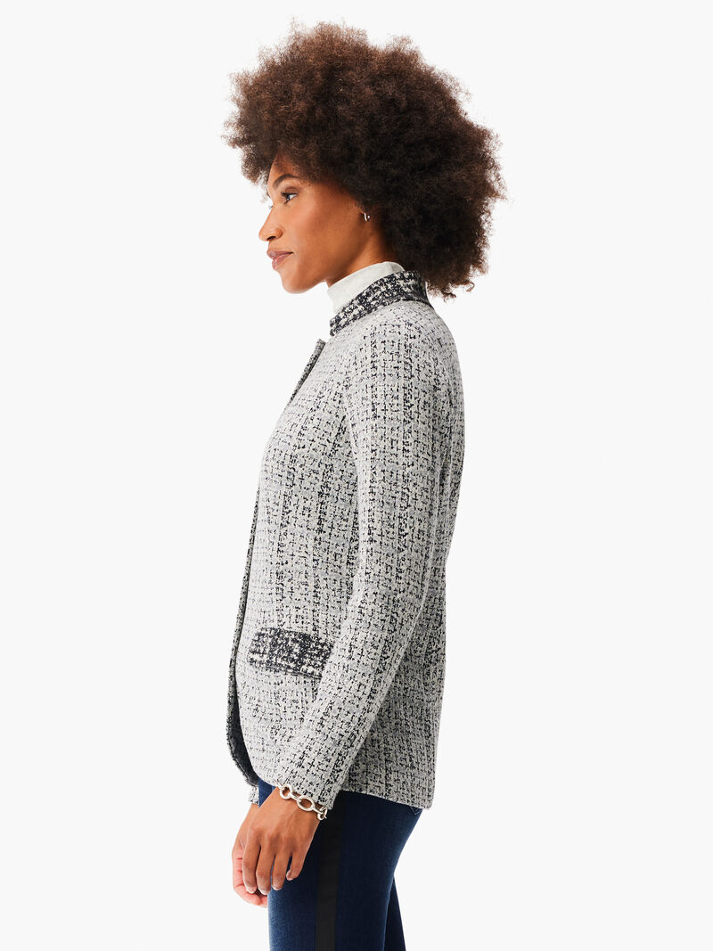 Woman Wears Frosty Knit Blazer image number 2