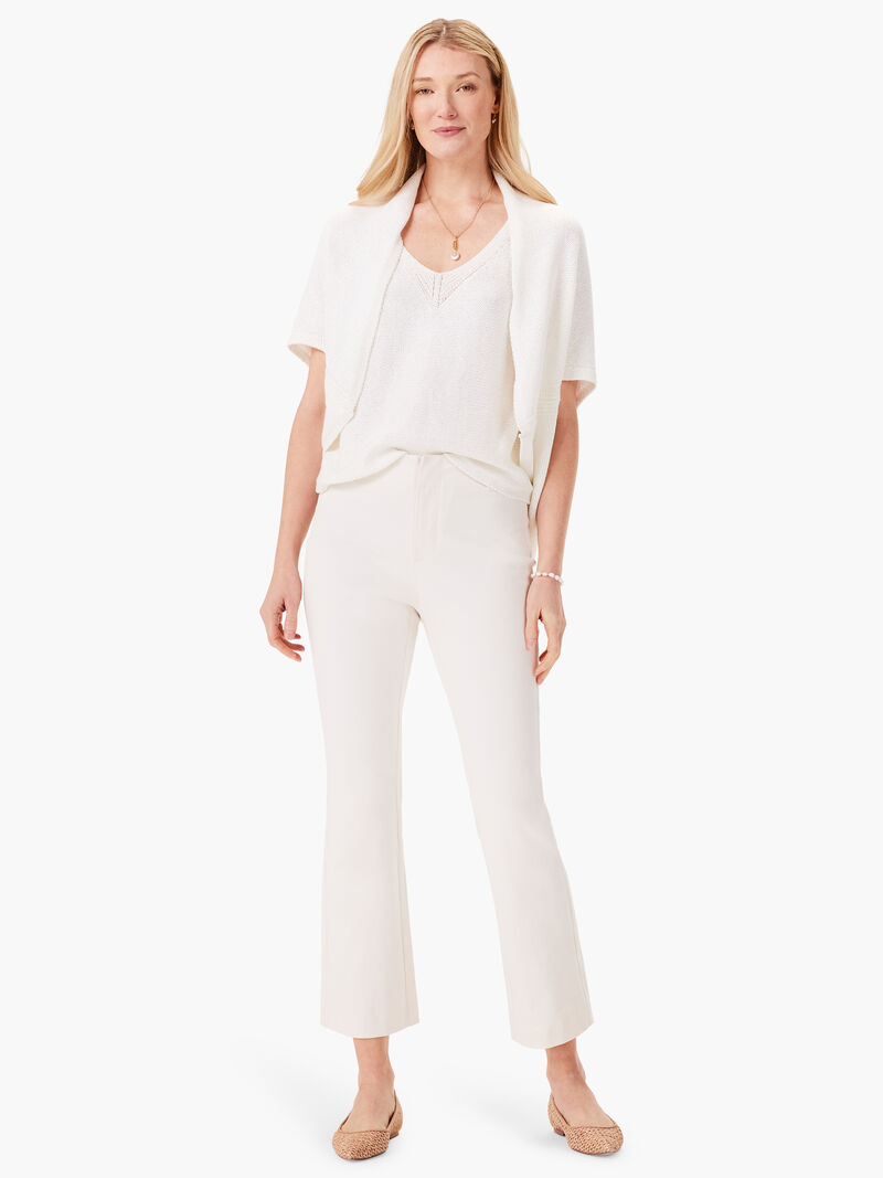 Woman Wears Sleek Cocoon Cardigan image number 1