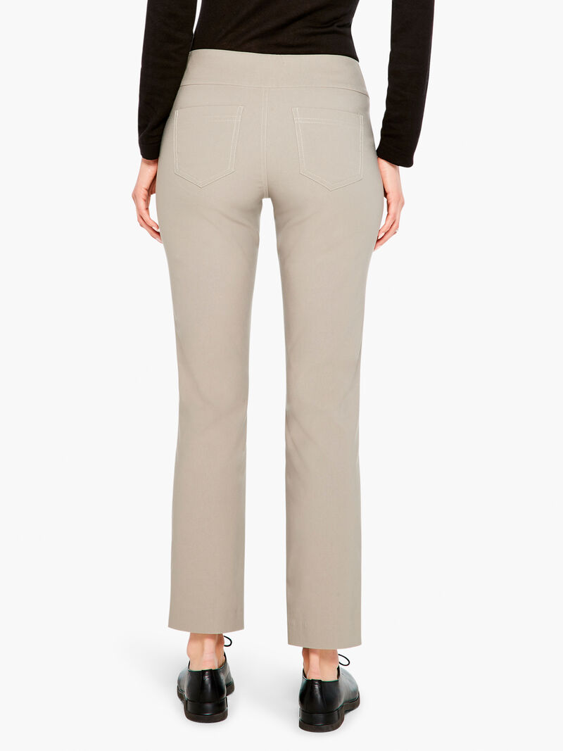 Woman Wears Wonderstretch Pocket Straight Leg Pant image number 3