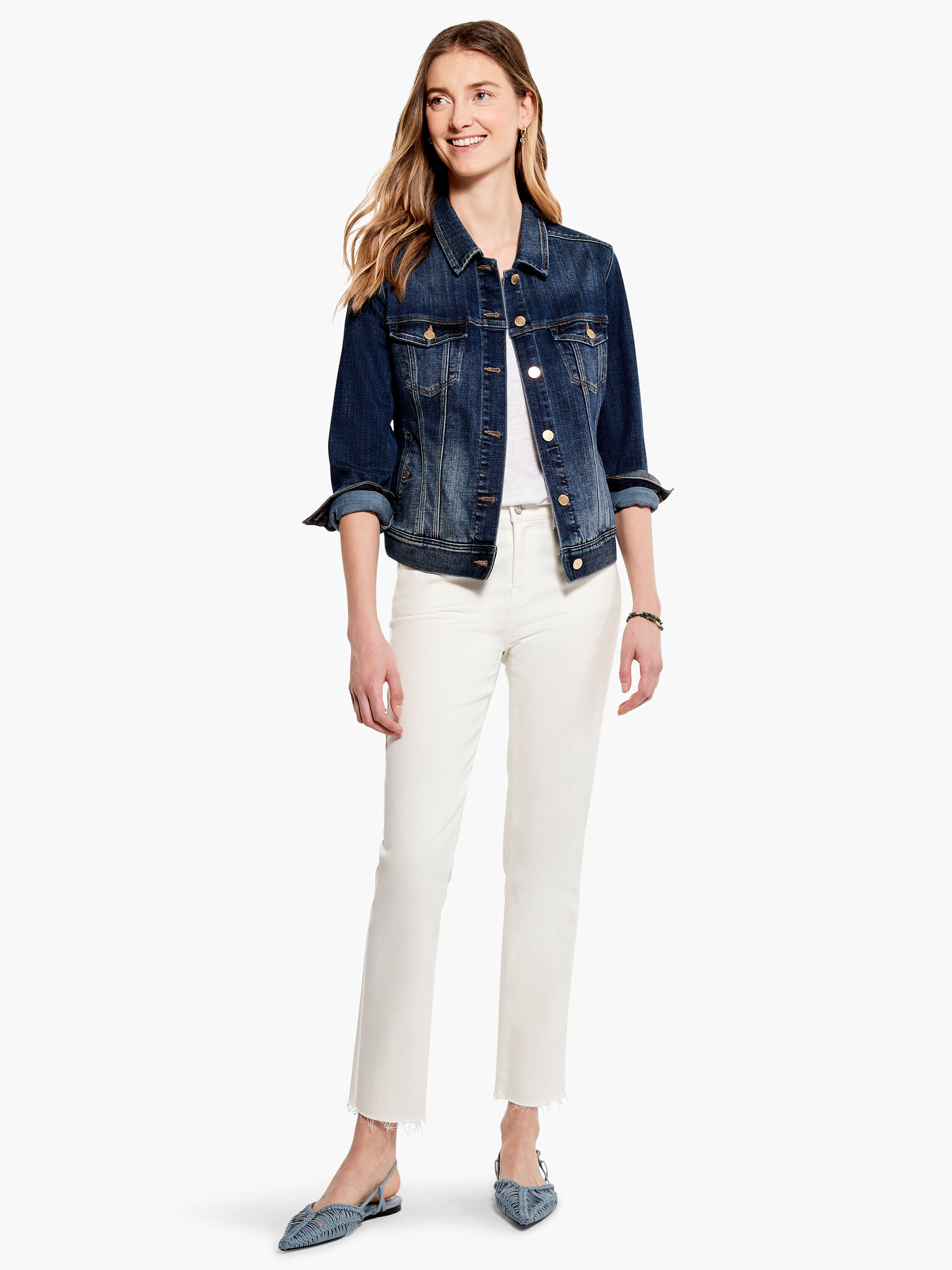Liverpool white shop jean jacket