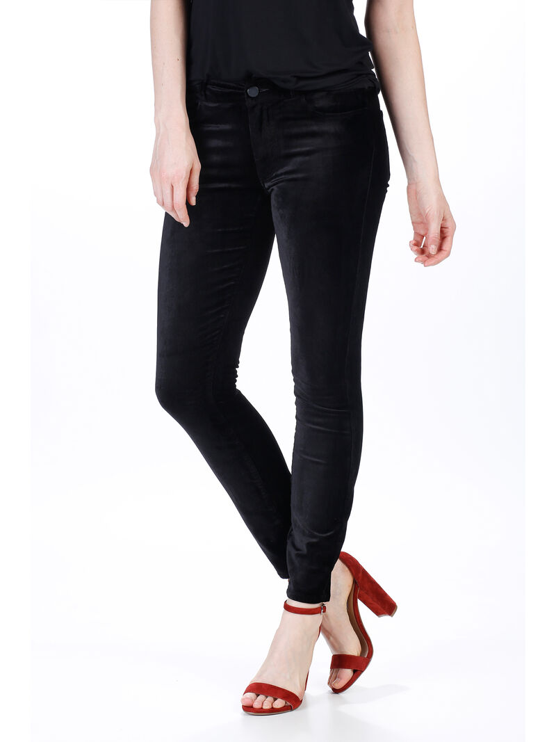 Woman Wears Paige Verdugo Ankle Velvet image number 0