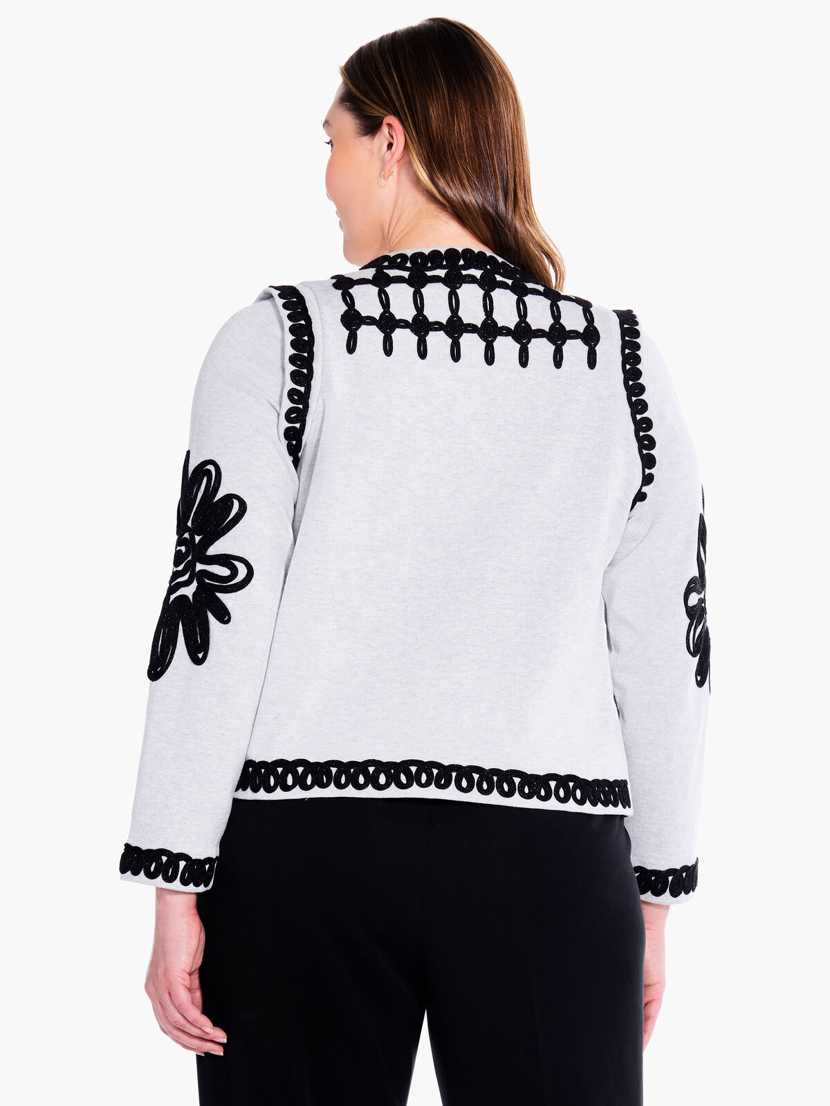 Romantic Soutache Knit Jacket