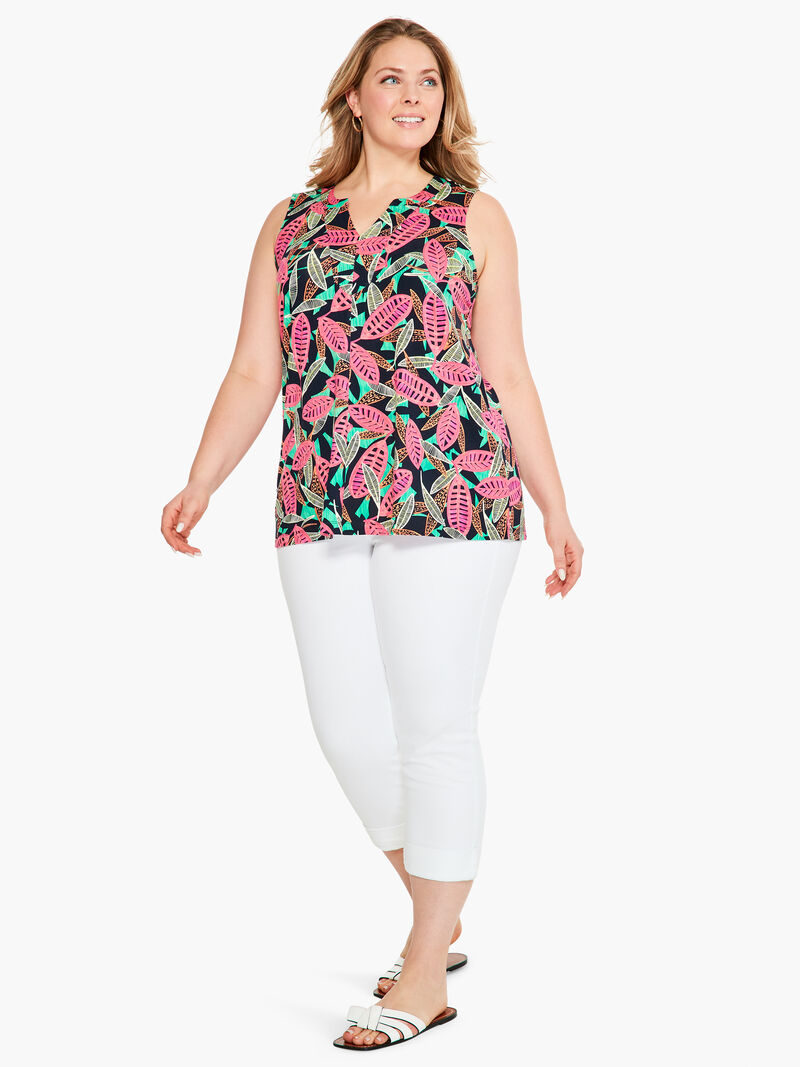 Woman Wears Colorful Canopy Tank image number 3