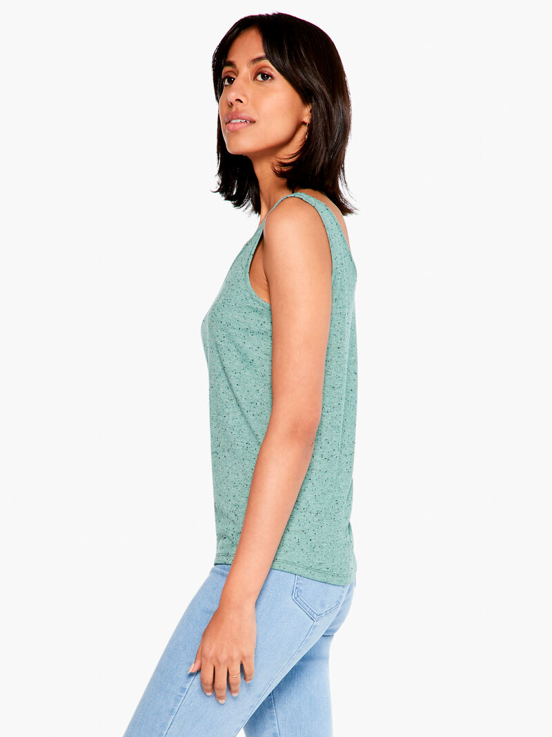 Woman Wears Drapey Rib Tank image number 1