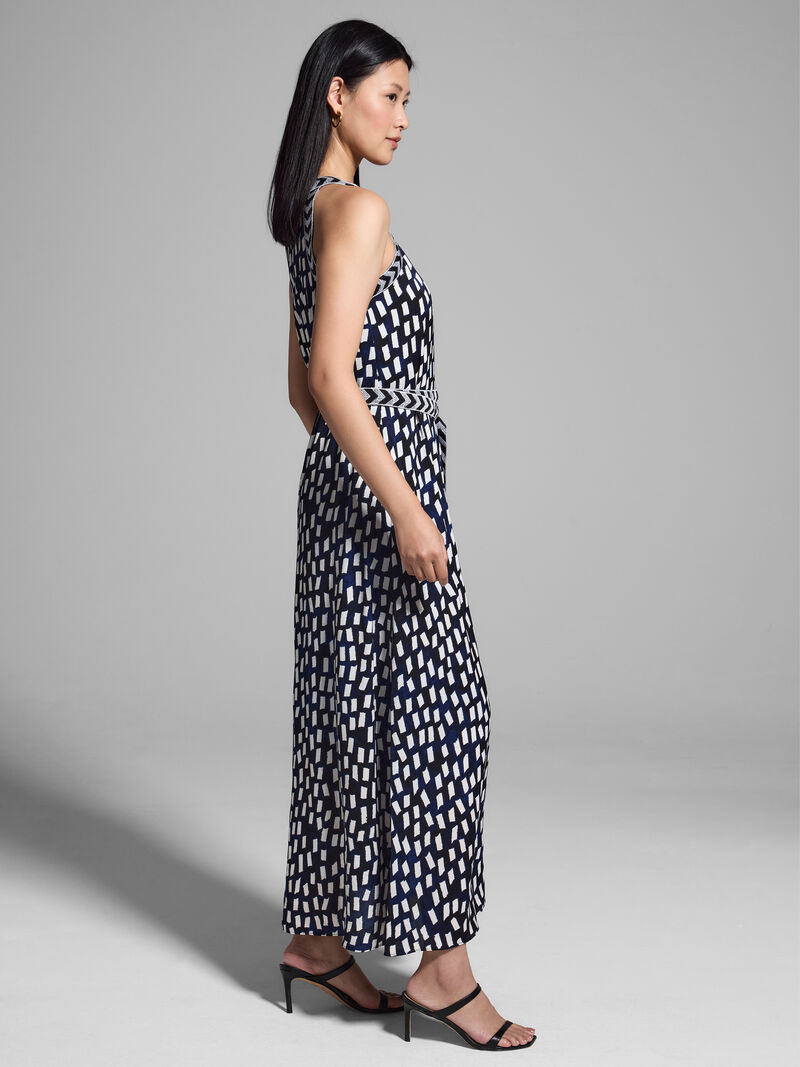 Woman Wears Embellished Starry Sky Becca Dress image number 3