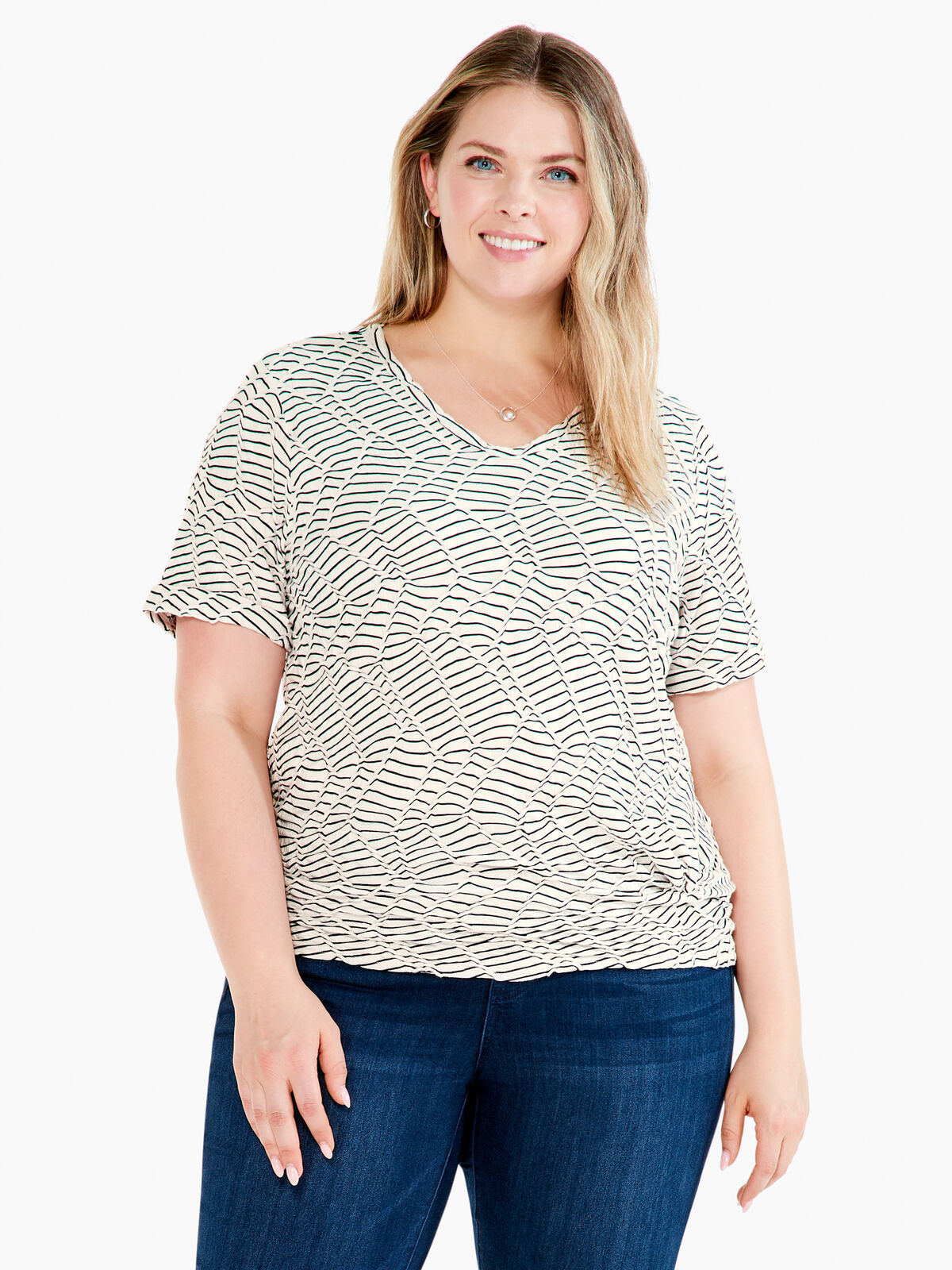 Mixed Lines Tee