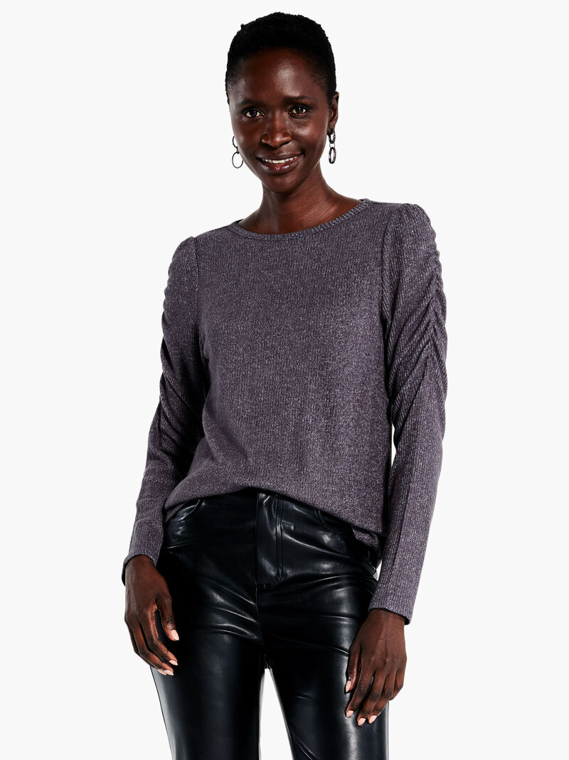 Woman Wears Cozy Rib Top image number 0