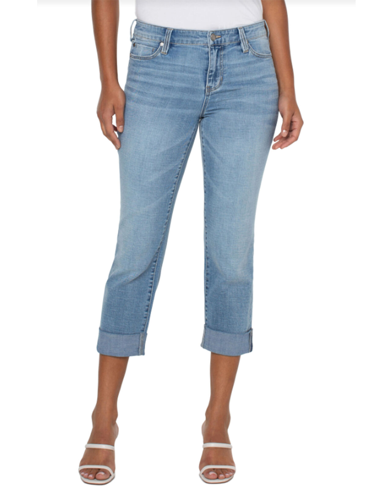 Liverpool - Charlie Crop With Rolled Hem