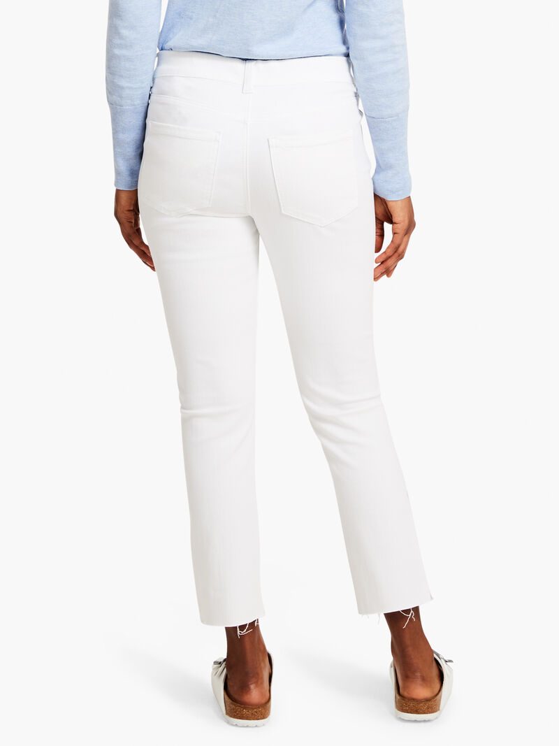 Woman Wears Liverpool - Gia Glider Crop Cut Hem Jean W Slit image number 2