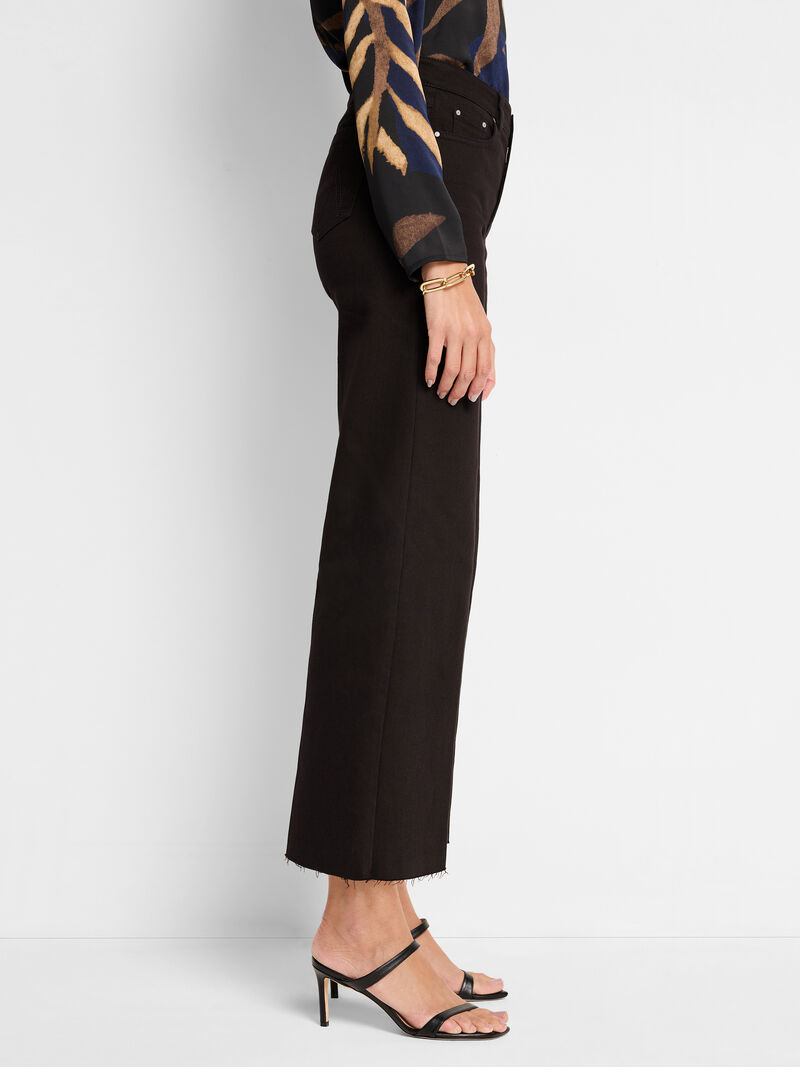 Woman Wears 28" Weekend Wide Leg Jeans image number 2