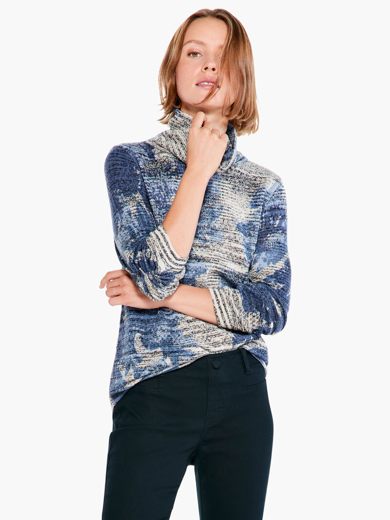 Woman Wears Shadow Mix Sweater image number 0