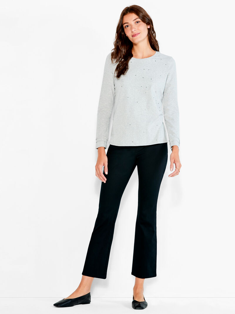 Woman Wears NZT Long Sleeve Crew Sparkle Tee image number 3