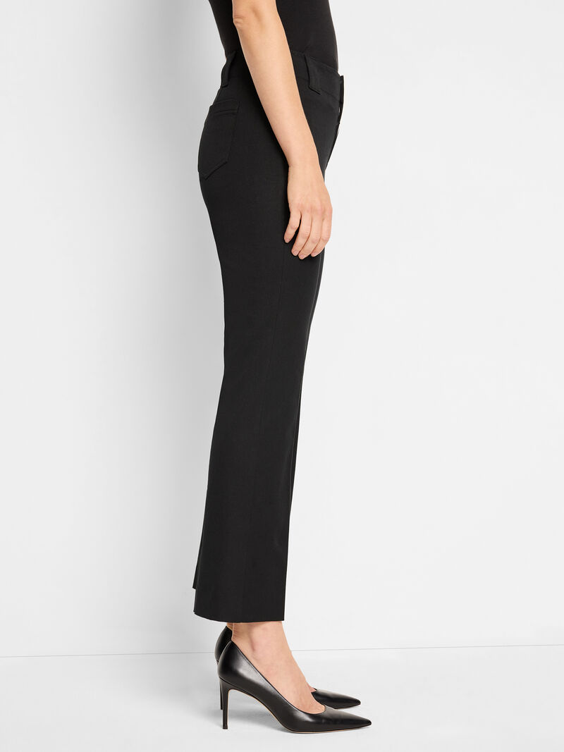 Woman Wears 28" Plaza Demi Boot Cotton Bi-Stretch Pant image number 2