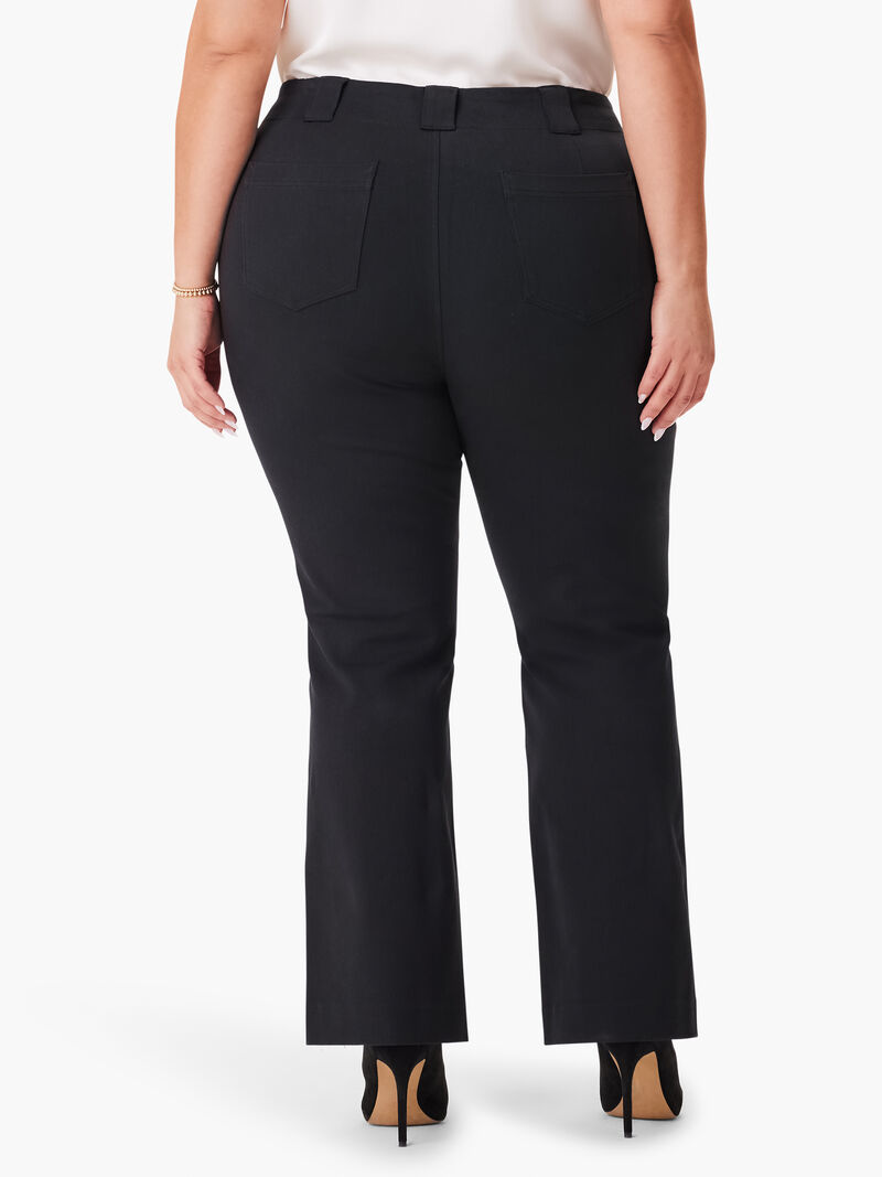 Woman Wears 28" Plaza Demi Boot Cotton Bi-Stretch Pant image number 2