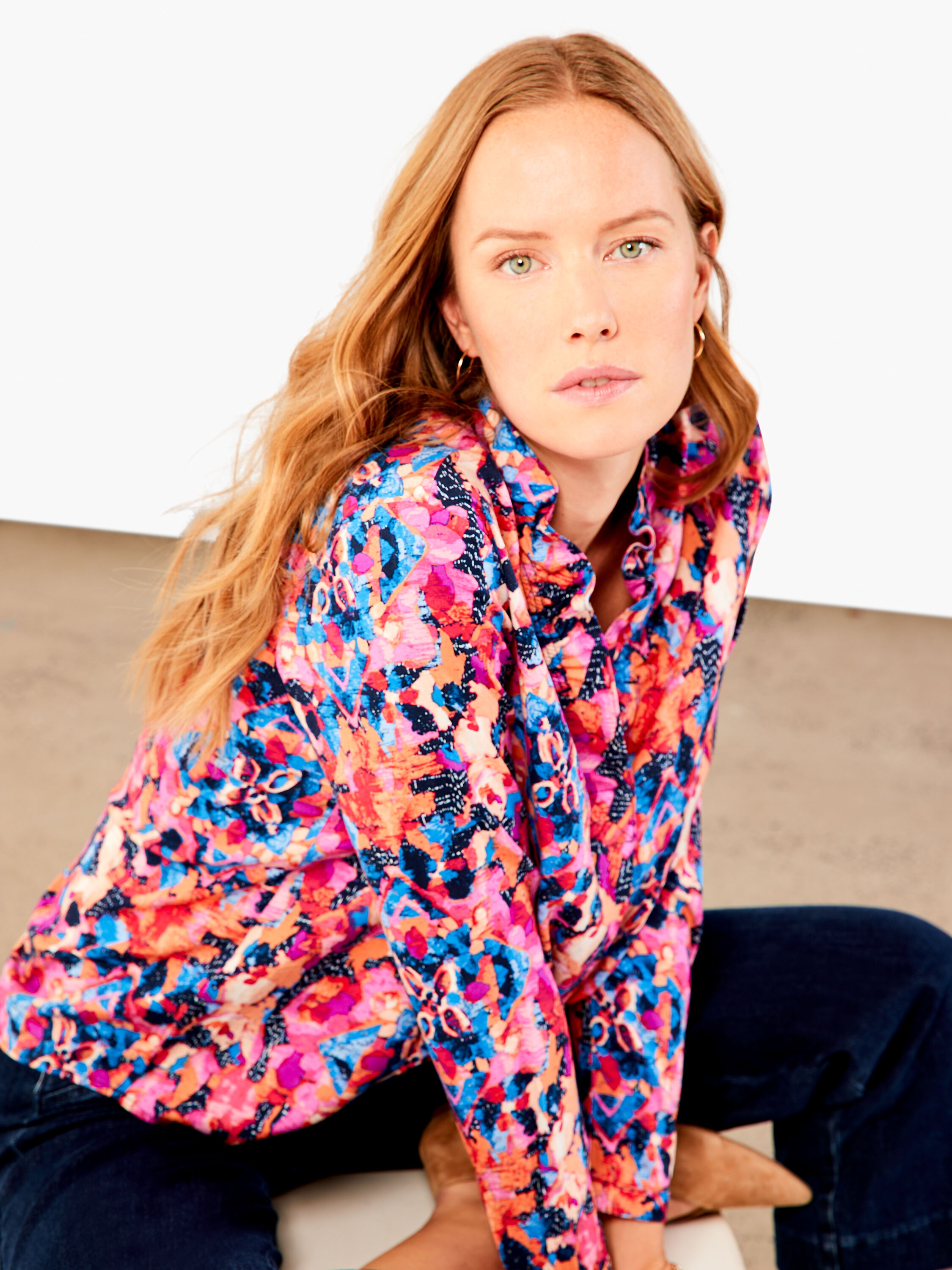 Modern Kaleidoscope Top NIC ZOE