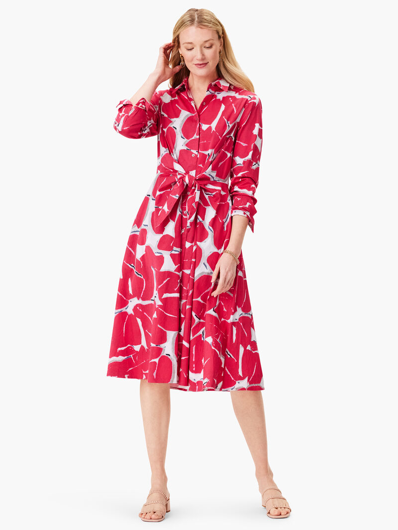 Woman Wears Bold Petals Jessie Dress image number 1