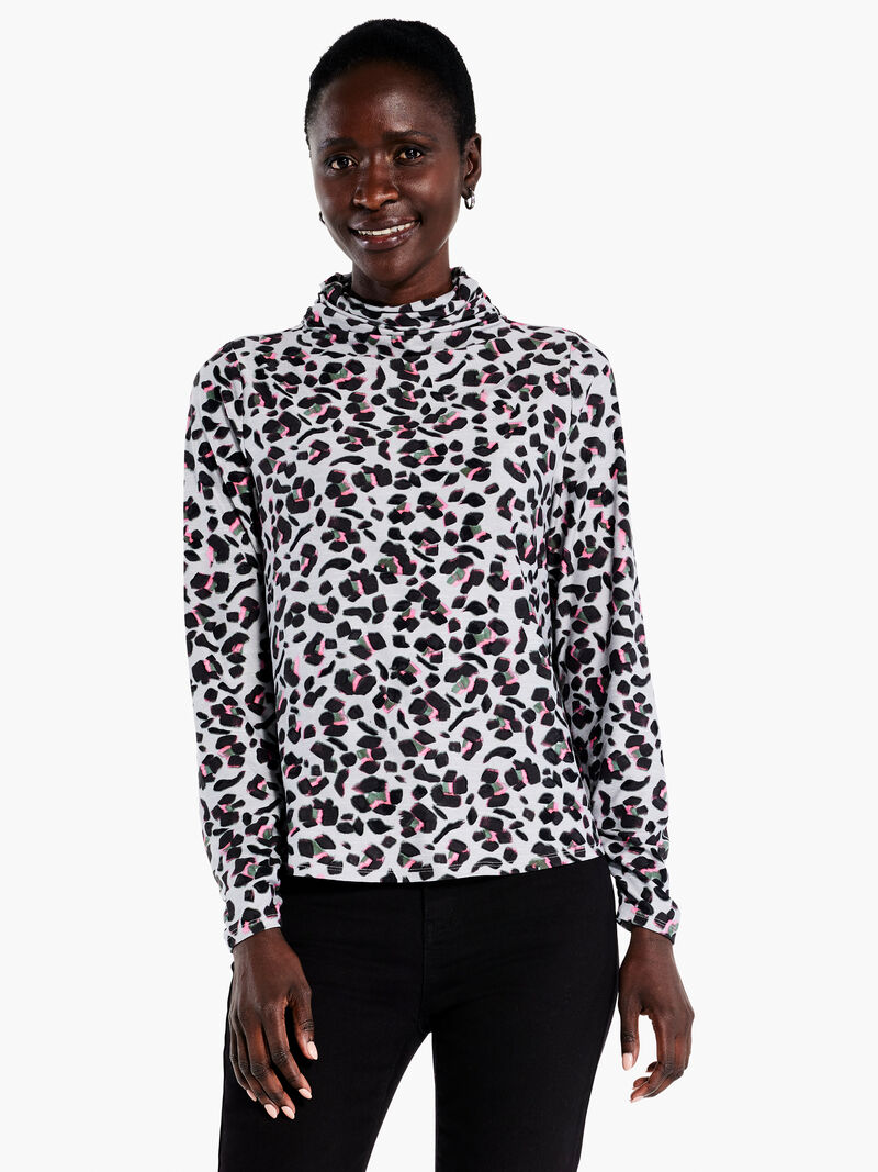 Woman Wears Cheetah Pop Top image number 0