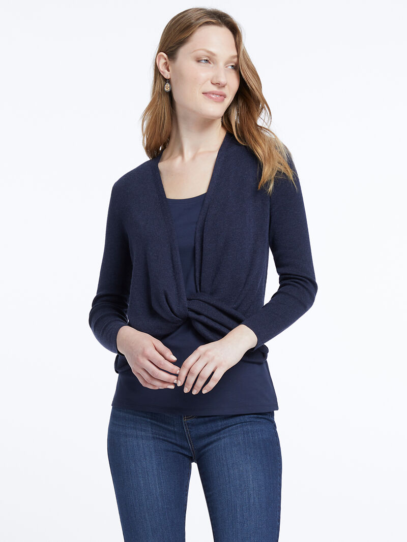 Woman Wears 4-Way Cardigan image number 2