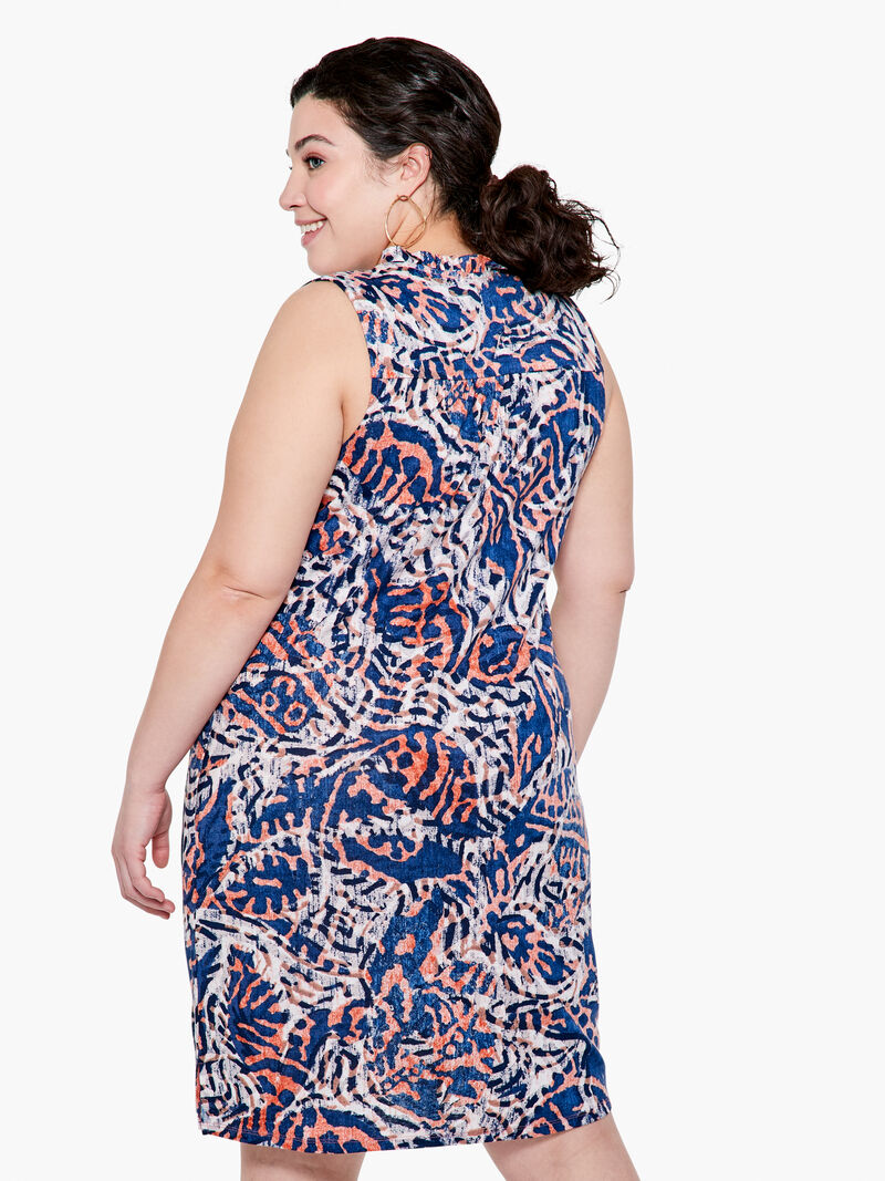 Woman Wears Batik Medallions Dress image number 2