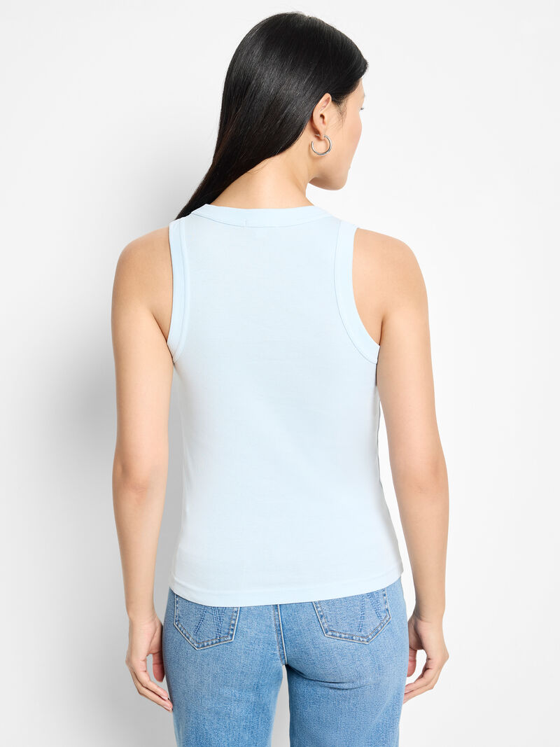 Woman Wears NZT Sleeveless V-Neck Tank image number 2
