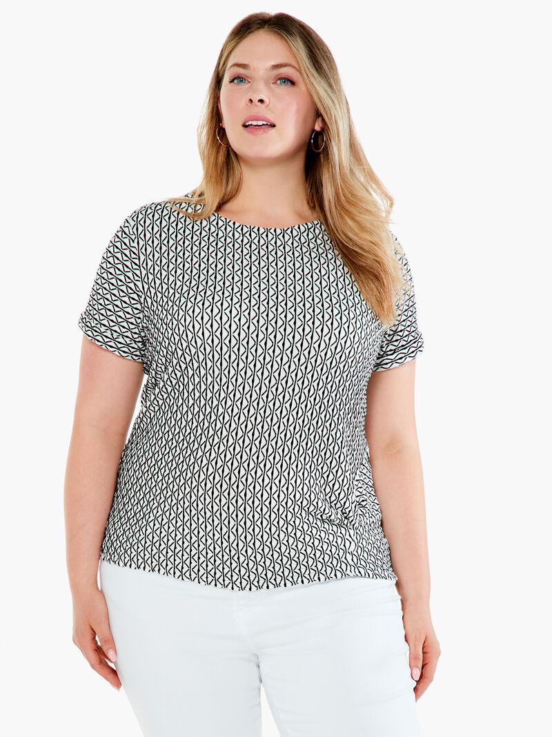 Woman Wears Moving Lines Top image number 0