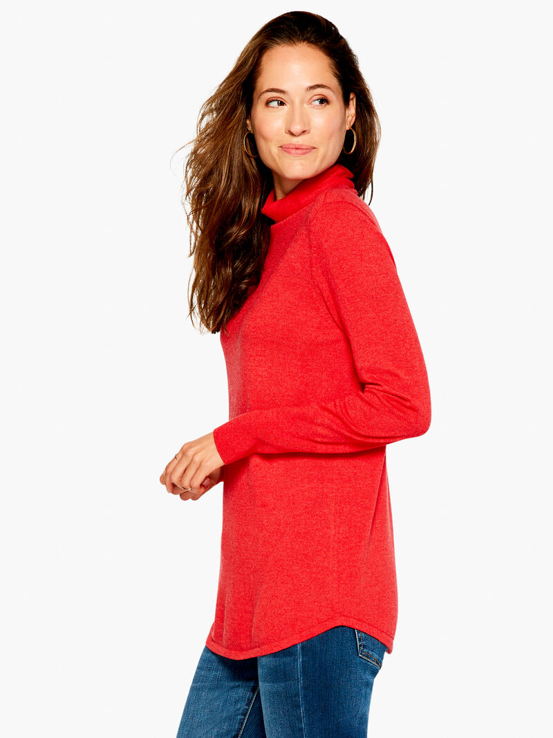 Woman Wears Vital Turtleneck Sweater image number 1