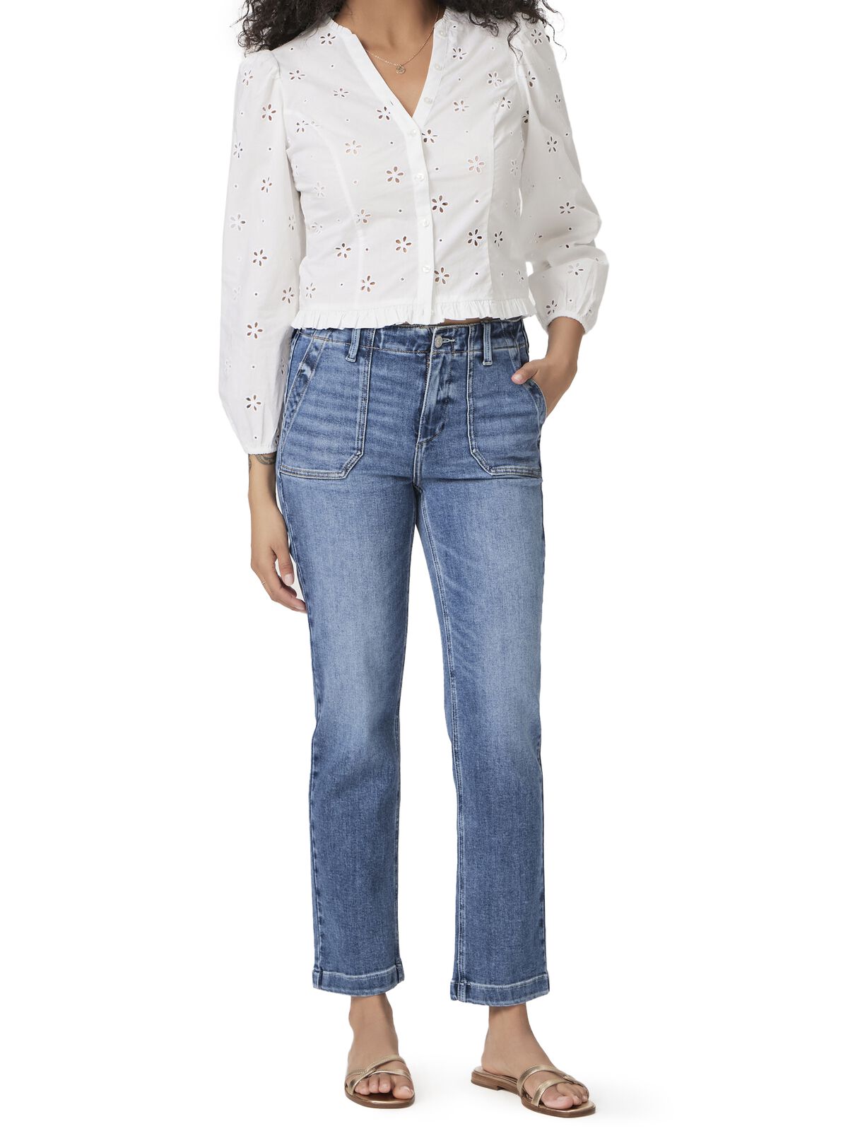 Paige - Mayslie Straight Ankle Jean