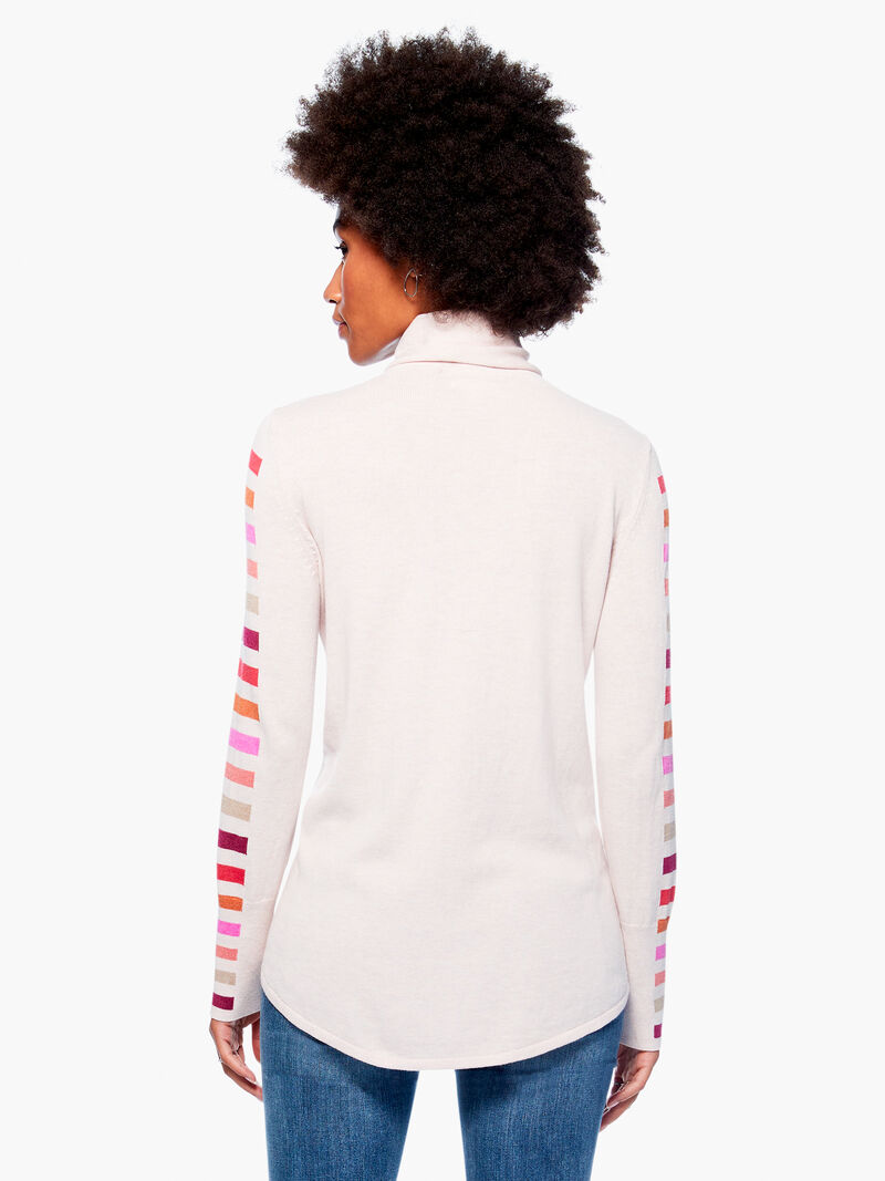Woman Wears Stripes Aside Vital Turtleneck image number 2