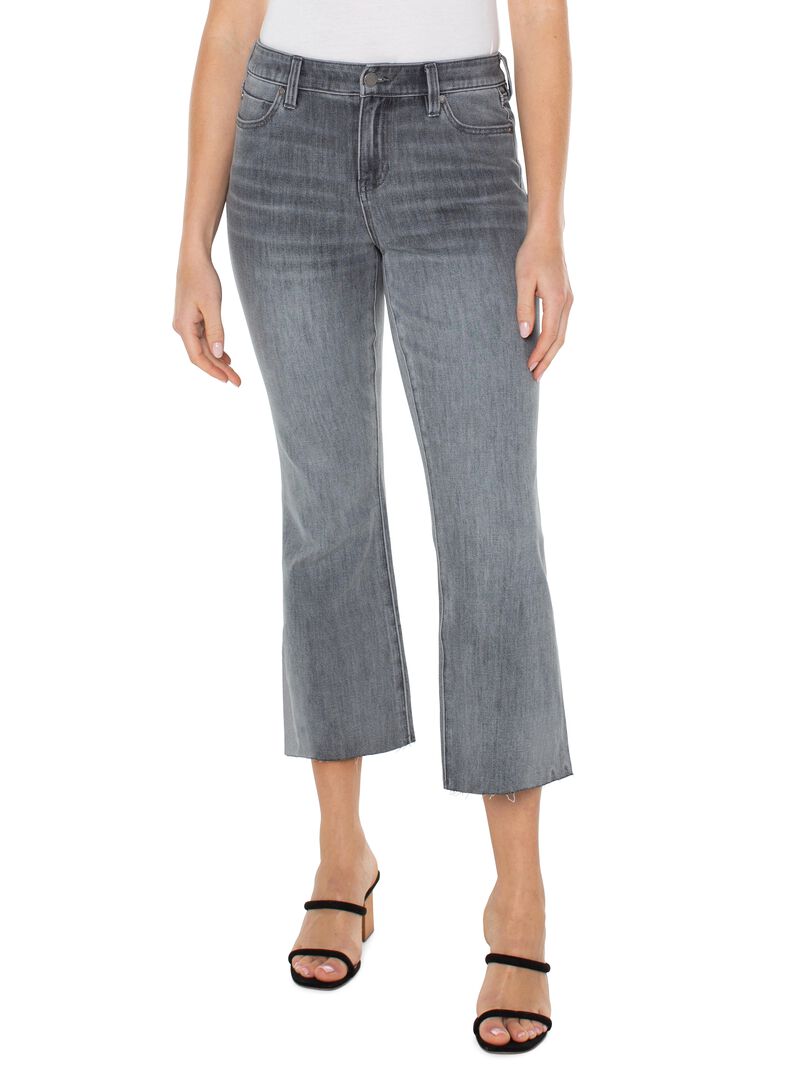Liverpool - Hannah Cropped Flare With Cut Hem