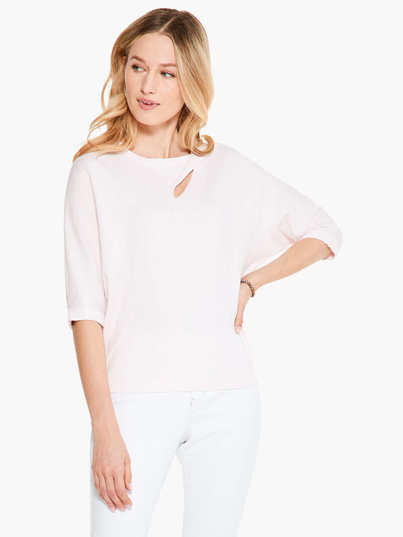 Woman Wears Vital Twistneck Sweater image number 0