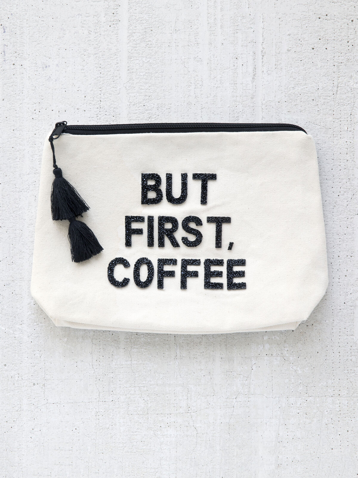 FALLON & ROYCE CANVAS BIKINI BAG COFFEE