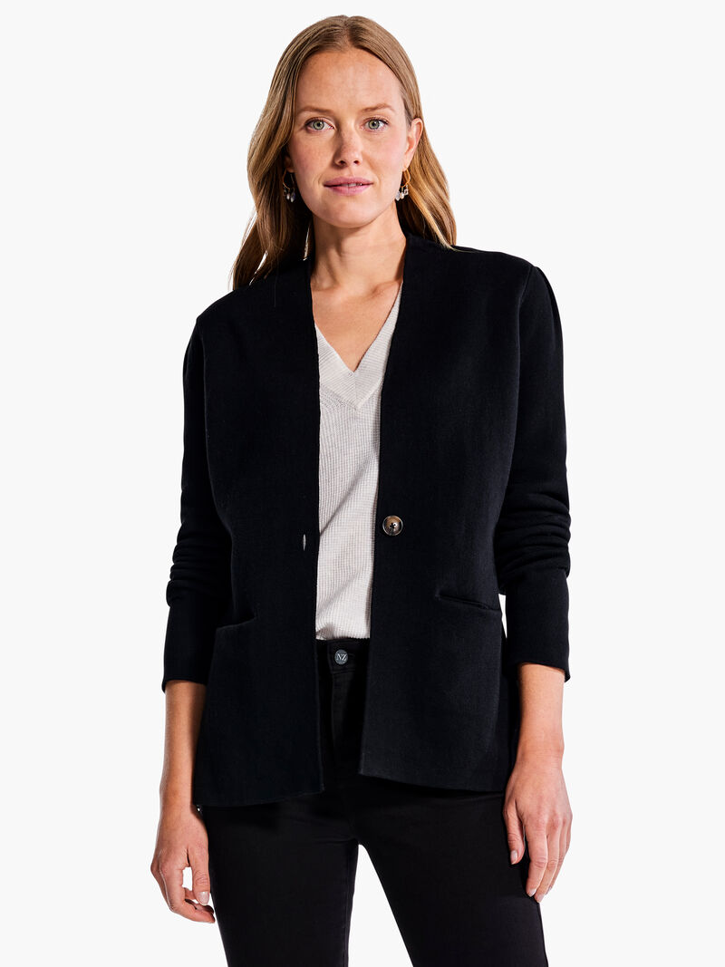Woman Wears Femme Sleeve Knit Jacket image number 0