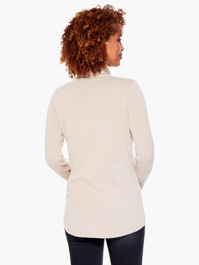 Woman Wears Vital Turtleneck Sweater image number 2
