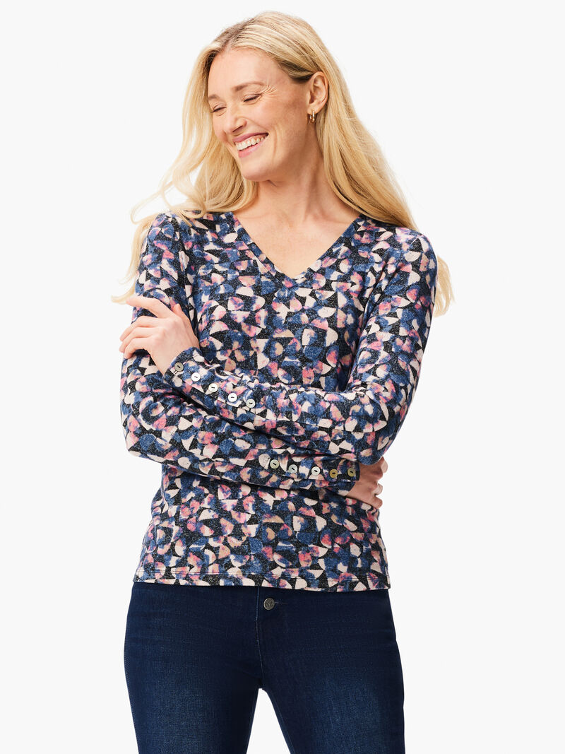 NZT Sweet Dreams Long Sleeve Half Moon Button Tee