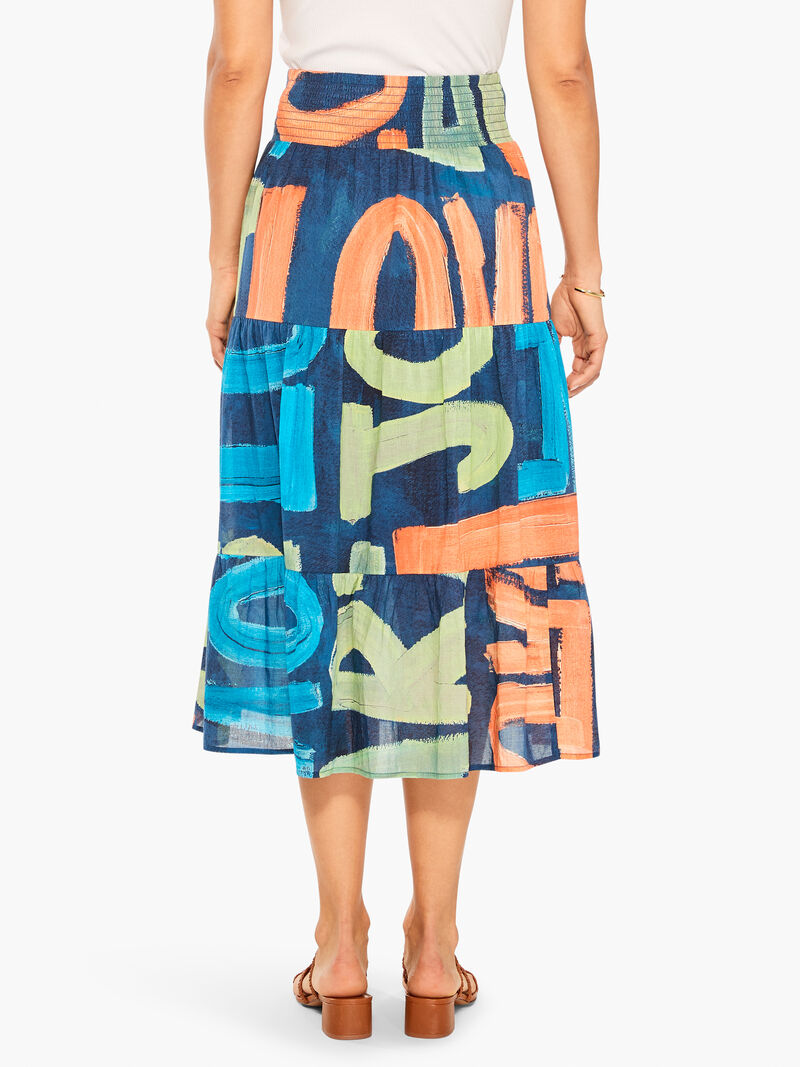 Woman Wears Love Art Joy Skirt image number 3