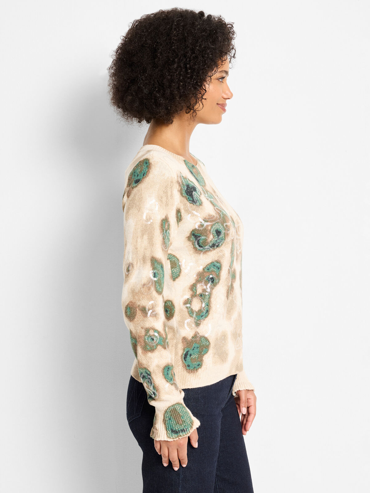 Camo Shine Sweater