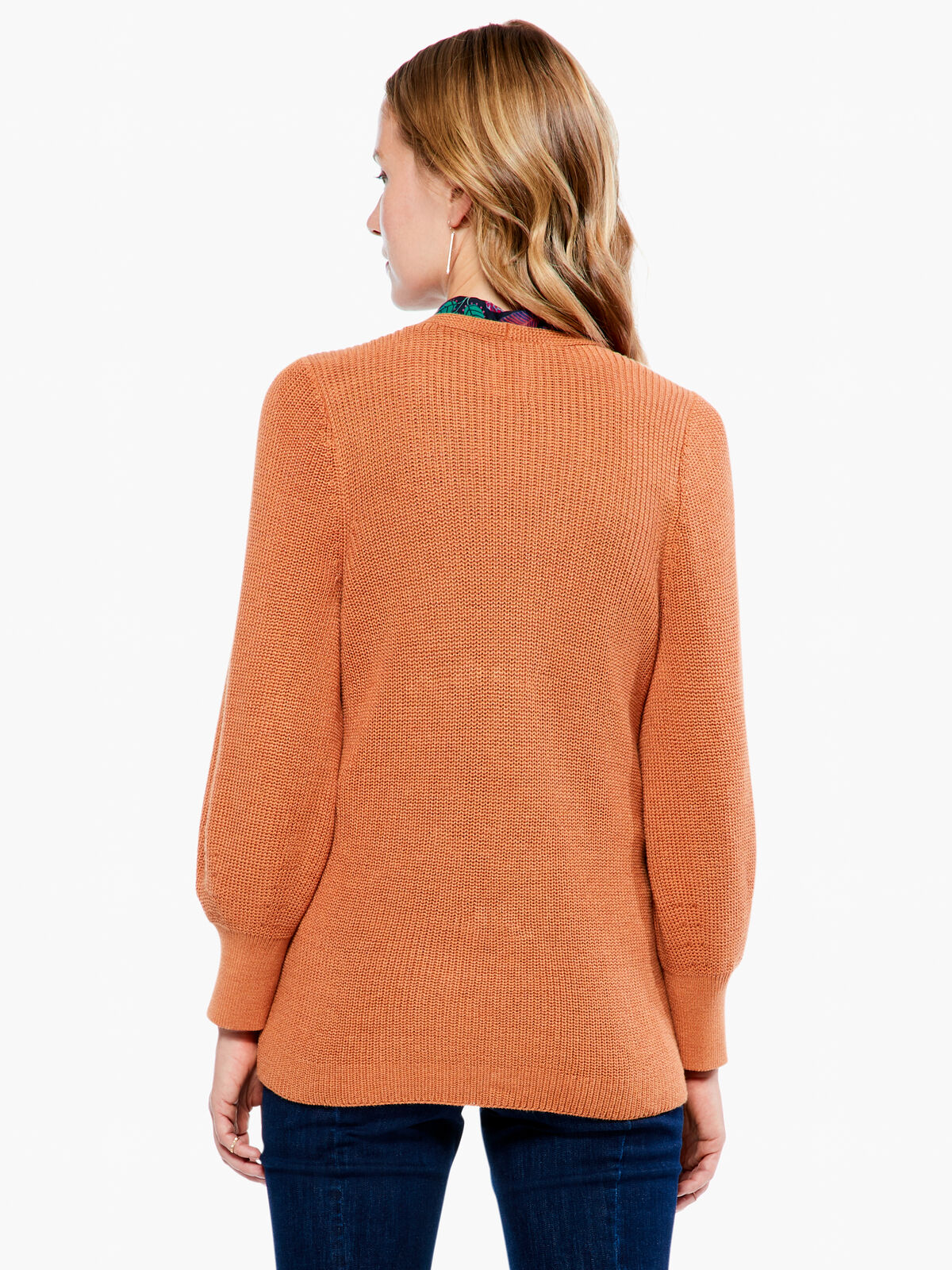 Shaker Knit V Neck Sweater