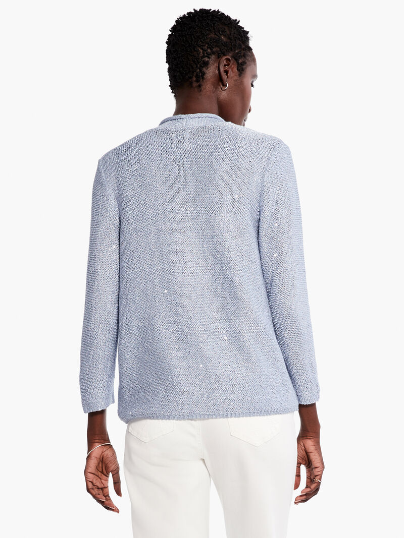 Woman Wears Sequin Cardigan image number 2