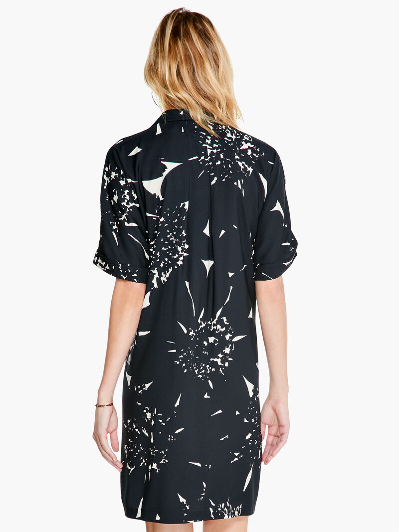 Woman Wears Floral Billow Dress image number 2