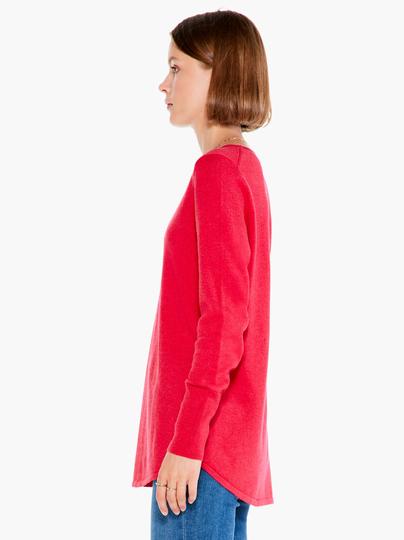 Woman Wears Vital V Neck Sweater image number 1