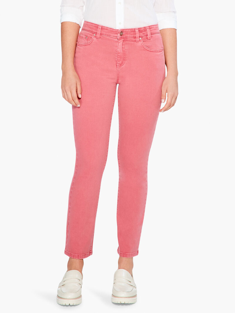 NZ Denim 28" Colored Mid Rise Straight Ankle Jeans