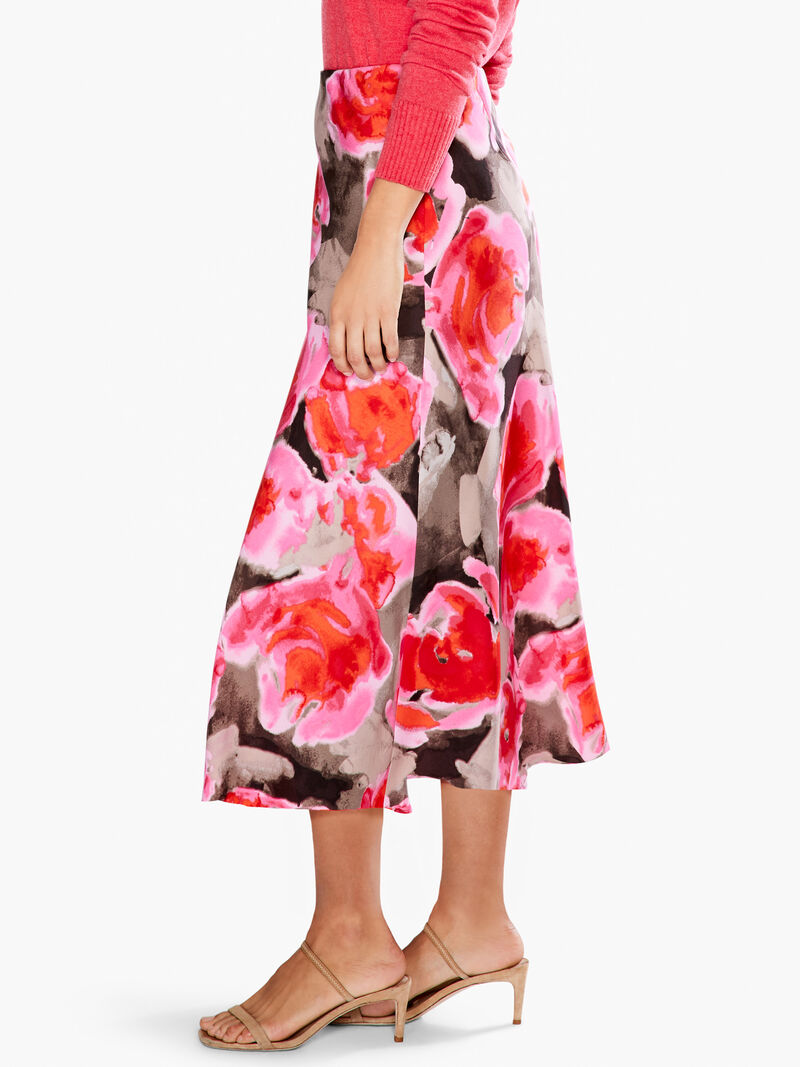 Woman Wears Rosy Outlook Slip Skirt image number 1