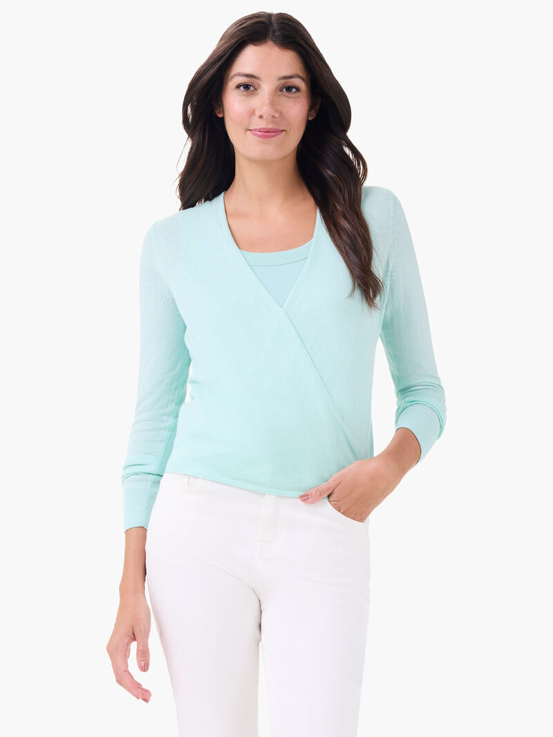 Woman Wears All Year 4-Way Cardigan image number 1